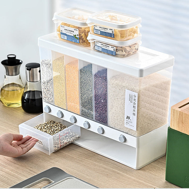 Wall Mounted Cereal Dispenser Kitchen Food Storage