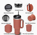 Stainless Steel Tumbler with Straw 1200 ml Different Colors - Hot Selling 2025