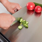 Multi-Purpose Stainless Steel Cutting & Chopping Board – Hygienic, Heavy-Duty Strong, Sleek, Sanitary
