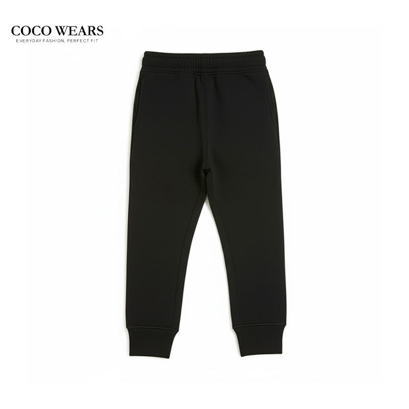 Kids' Olive Green Sweatshirt & Black Joggers Set