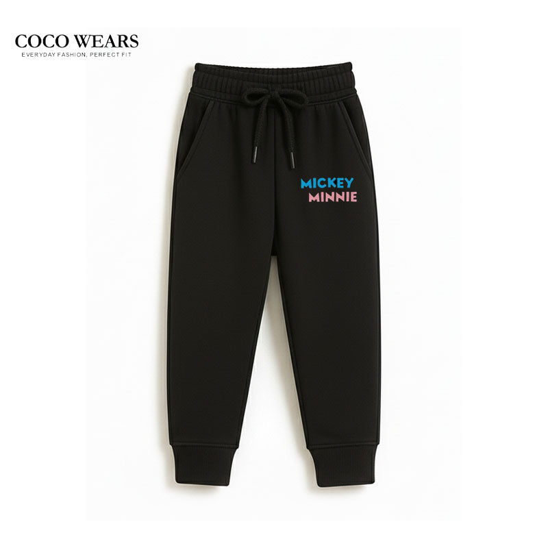 Cozy Mickey & Minnie Kids' Sweat Shirt & Black Trouser