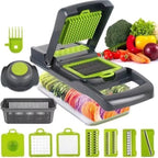Multifunctional 15 in 1 Vegetable Slicer Cutter Shredders Slicer With Basket