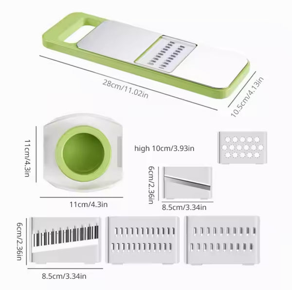 Stainless Steel 5 in 1  Multifunctional Vegetable Cutter