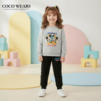 Cozy Mickey & Minnie Kids' Sweat Shirt & Black Trouser
