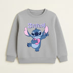 Disney's Stitch Graphic Crewneck Sweatshirt - Gray
