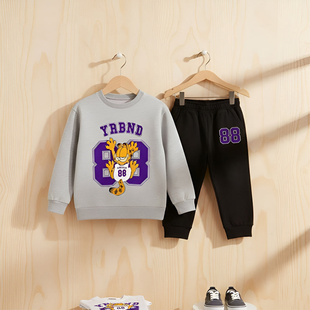 Kids' Garfield Graphic Sweatshirt &  Trouser