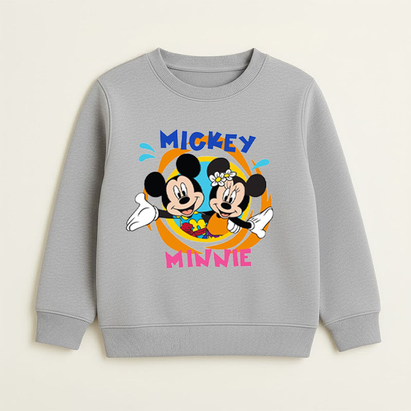 Cozy Mickey & Minnie Kids' Sweat Shirt & Black Trouser