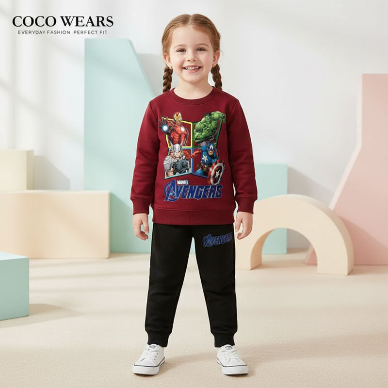 Kids' Avengers Fleece Sweatshirt & Jogger Set