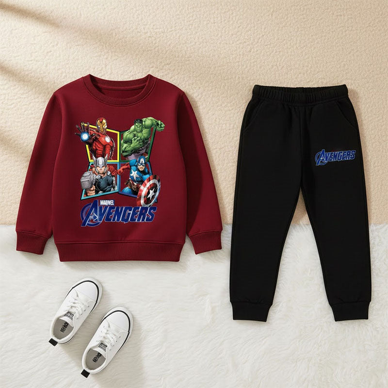 Kids' Avengers Fleece Sweatshirt & Jogger Set