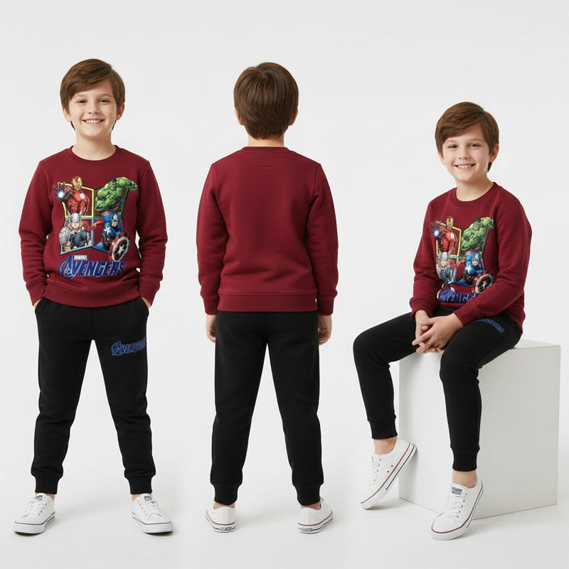 Kids' Avengers Fleece Sweatshirt & Jogger Set
