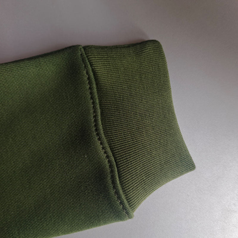 Kids' Olive Green Sweatshirt & Black Joggers Set