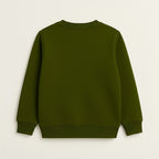 Kids' Olive Green Sweatshirt & Black Joggers Set