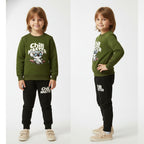 "Chill Master" Koala Kids' Fleece Sweatshirt & Jogger Set