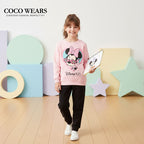 Disney Kids' Pink Minnie Sweatshirt and Joggers