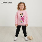 'Girls Night In' Pink Sweatshirt & Black Joggers Set