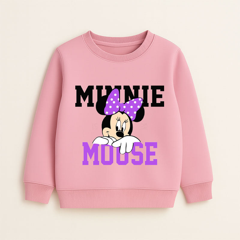 Kids' Pink Minnie Mouse Graphic Sweatshirt