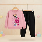 'Girls Night In' Pink Sweatshirt & Black Trouser