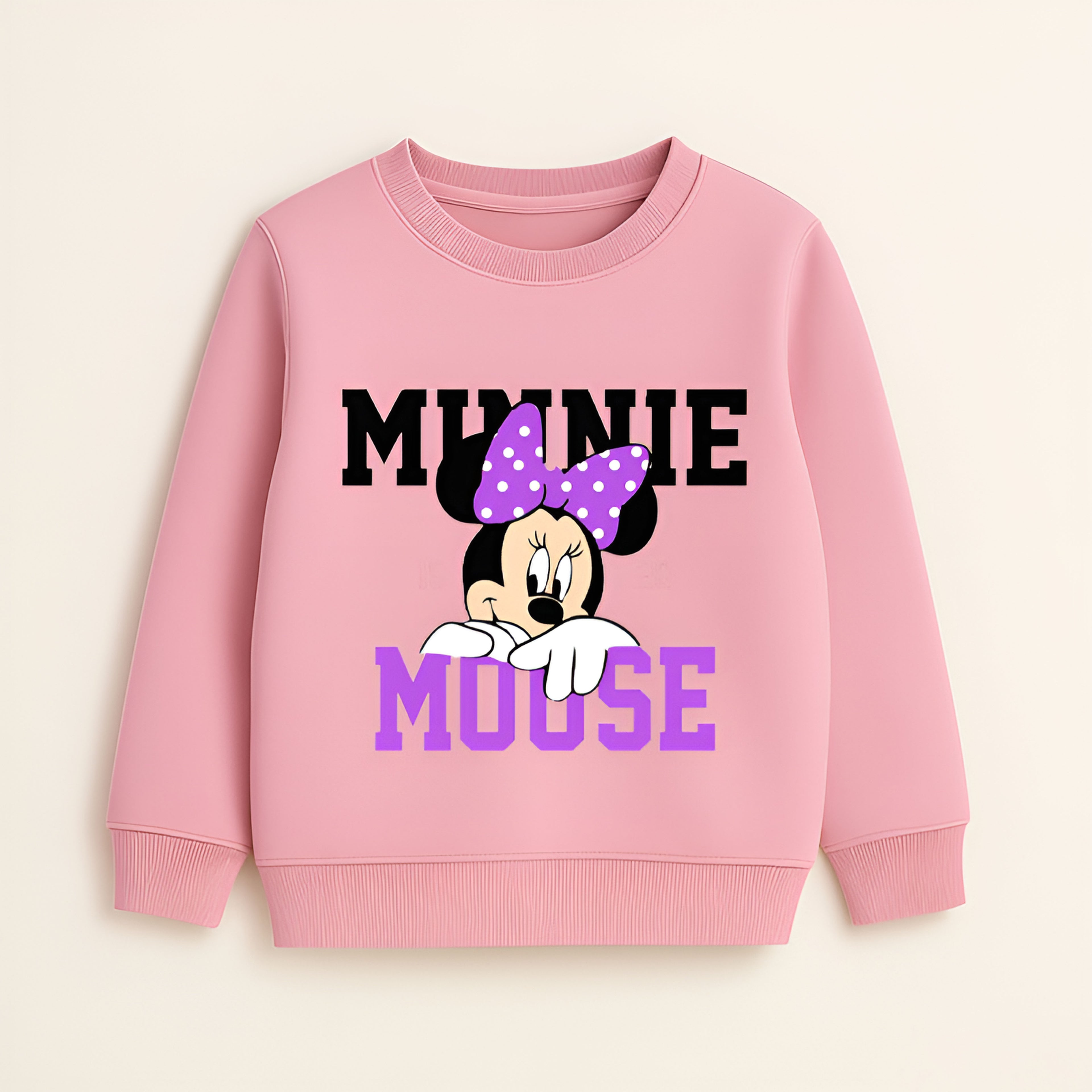 Kids' Pink Minnie Mouse Graphic Sweatshirt
