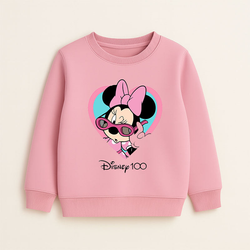 Disney Kids' Pink Minnie Sweatshirt and Joggers