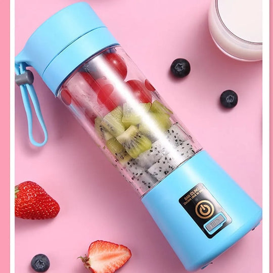Portable Rechargeable 6 Blades Juicer Blender Machine
