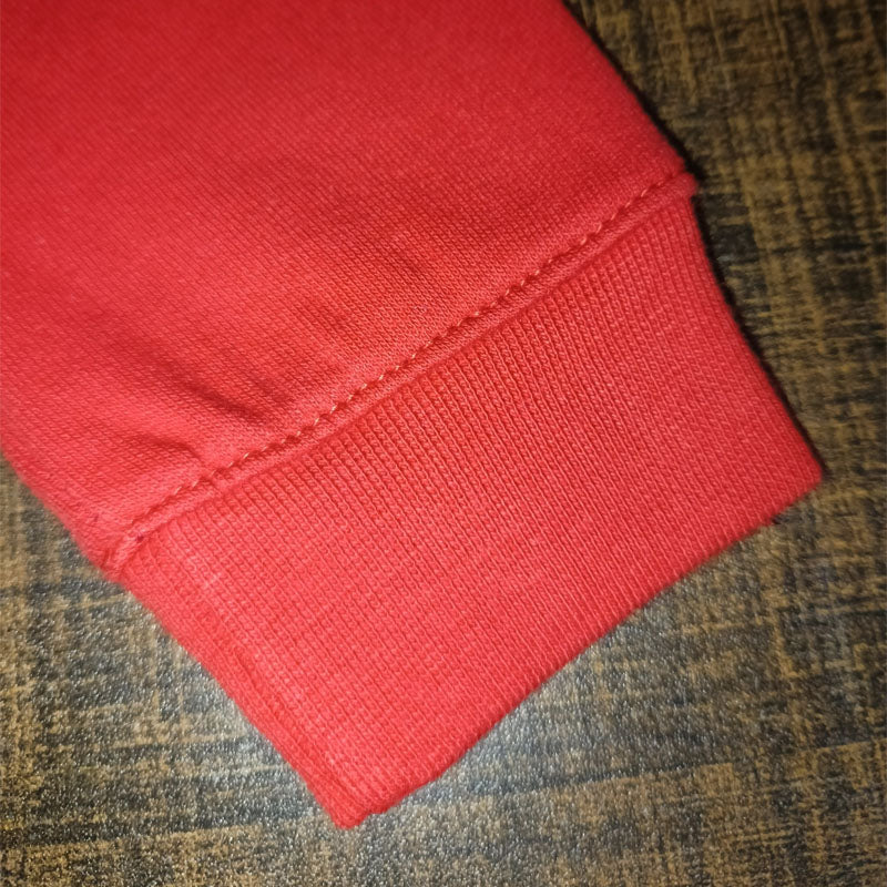 Cozy Red Mickey "Lazy" Sweatshirt & Black Trouser