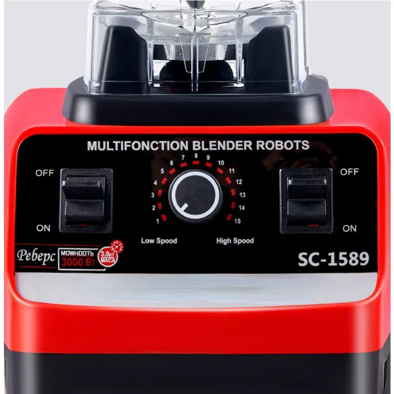 Electric Blender 2-in-1 Unbreakable 2.0L Jug & Grinder 2400 Watt