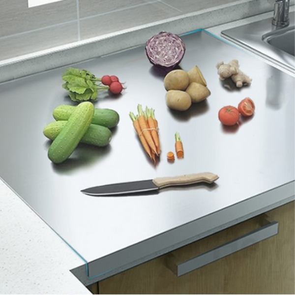 Multi-Purpose Stainless Steel Cutting & Chopping Board – Hygienic, Heavy-Duty Strong, Sleek, Sanitary