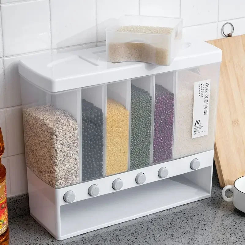 Wall Mounted Cereal Dispenser Kitchen Food Storage