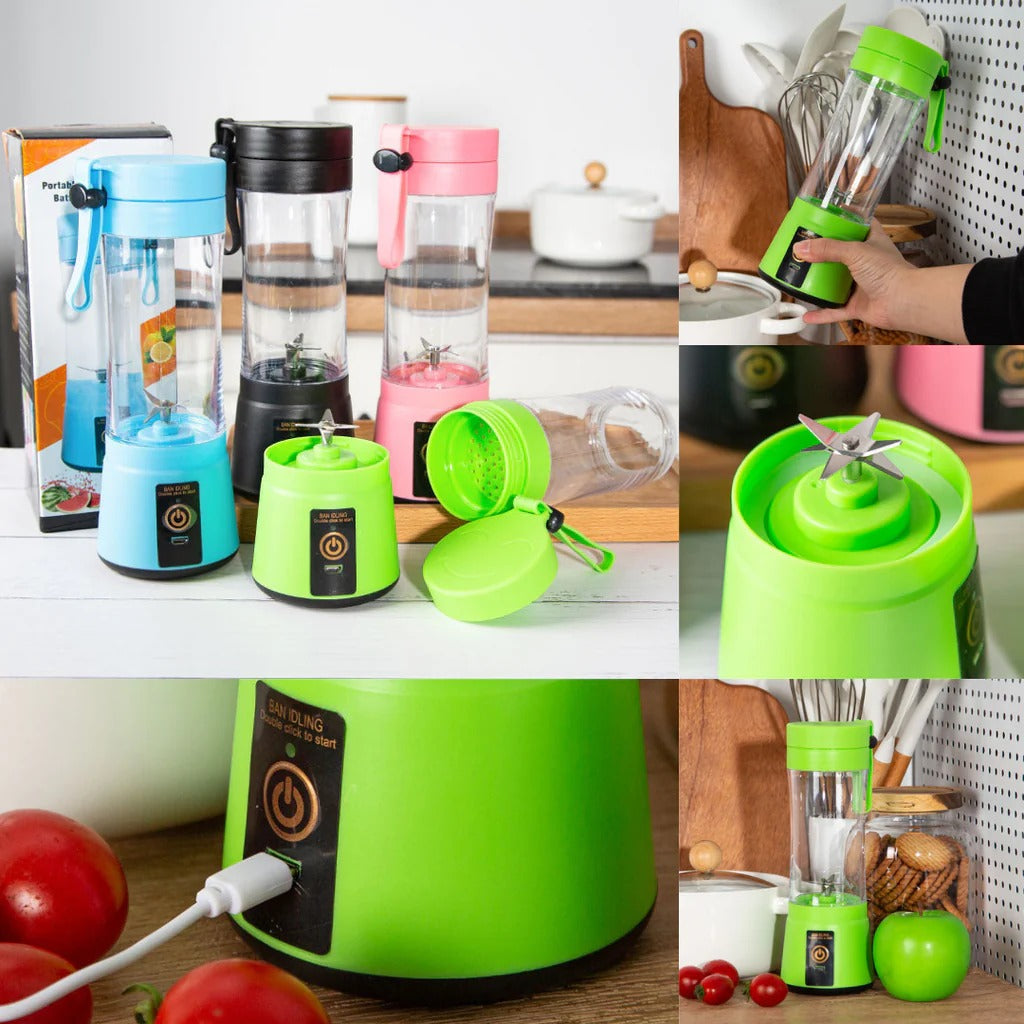 Portable Rechargeable 6 Blades Juicer Blender Machine